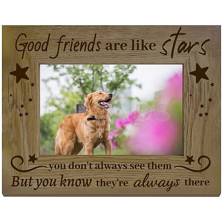 Rectangle Wood Photo Frames AJEW-WH20021-035-1