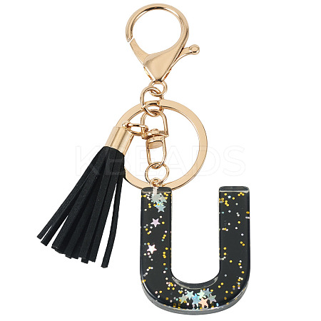 1Pc Resin Letter Keychains KEYC-TADJ0001-09U-1