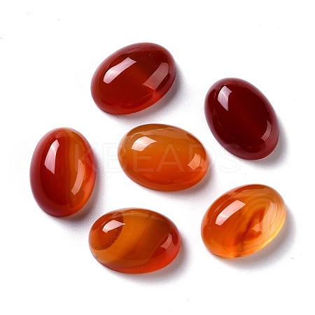 Oval Natural Carnelian Cabochons LS-G-K020-20x15mm-05-1