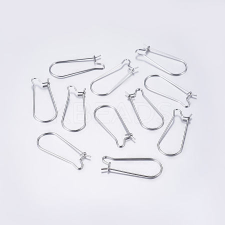 Tarnish Resistant 304 Stainless Steel Hoop Earrings LS-STAS-L198-15A-P-1