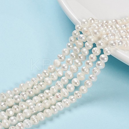 Grade A Natural Cultured Freshwater Pearl Beads Strands SPPA001Y-1A-1