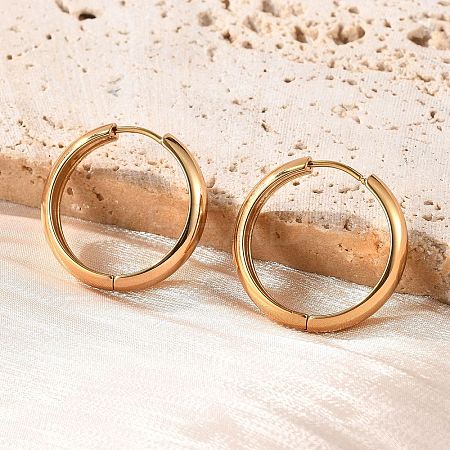 201 Stainless Steel Hoop Earrings LS-EJEW-P304-15A-G-1