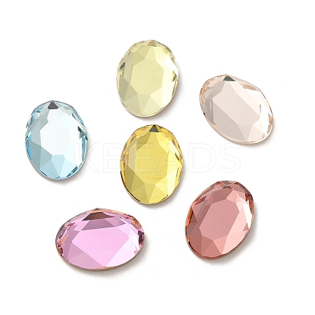 Glass Rhinestone Cabochons RGLA-P037-13A-D-1