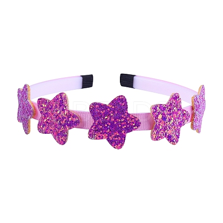 Star Candy Color Sequin Cloth Hair Bands PW-WG0EBFC-16-1