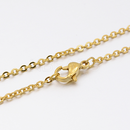 304 Stainless Steel Link Chain Necklace LS-MAK-M007-G-1