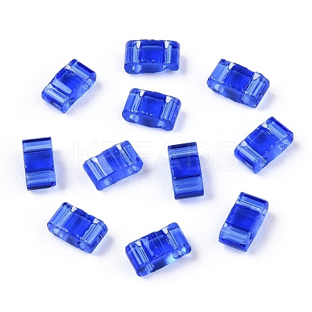 2-Hole Glass Seed Beads SEED-T003-01B-08-1