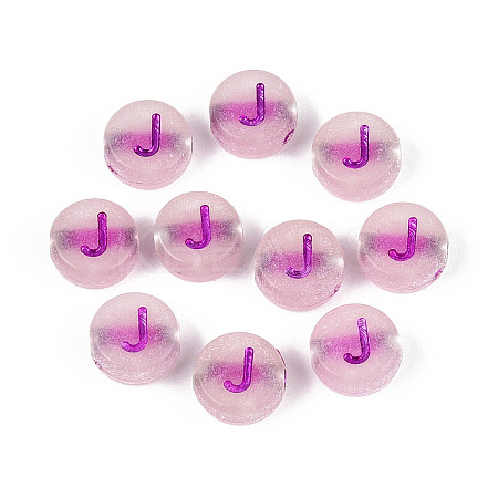 Luminous Frosted Acrylic Beads FACR-T008-02J-1