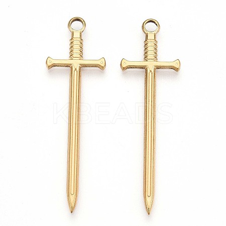 Ion Plating(IP) 304 Stainless Steel Pendants STAS-N098-135LG-1
