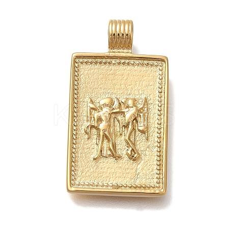 PVD Vacuum Plating 304 Stainless Steel Pendants STAS-S148-31C-G-1