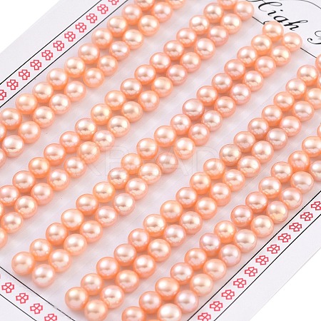 Grade 6A Natural Cultured Freshwater Pearl Beads PEAR-N018-6A-4550B-1