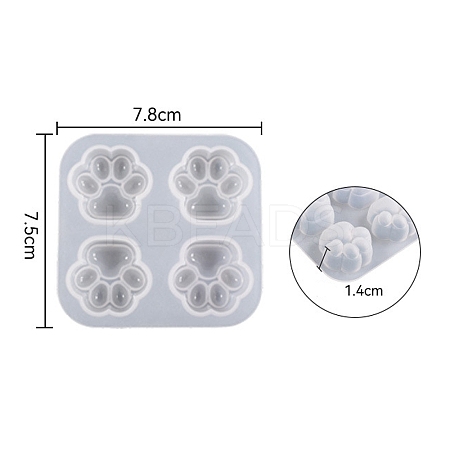 DIY Cat Paw Print Fondant Silicone Molds X1-DIY-TAC0015-31-1