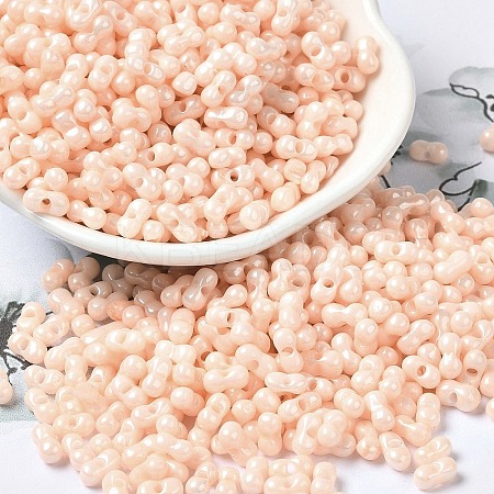 Opaque Colours Luster Glass Seed Beads SEED-B001-01A-04-1