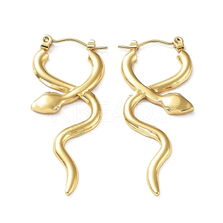 304 Stainless Steel Hoop Earring EJEW-M231-03A-G-1