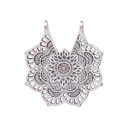 Tibetan Style Alloy Hollow Pendants FIND-CJC0021-07AS-1