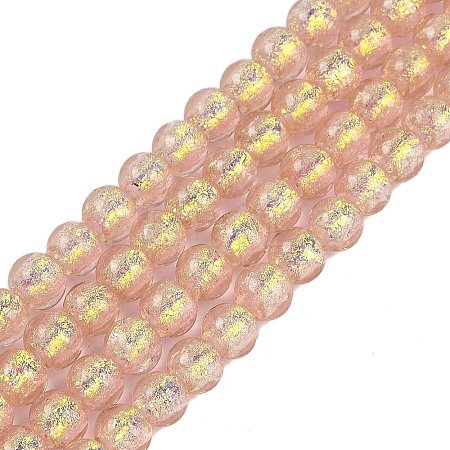 Handmade Foil Lampwork Beads Strands FOIL-K003-06A-04-1