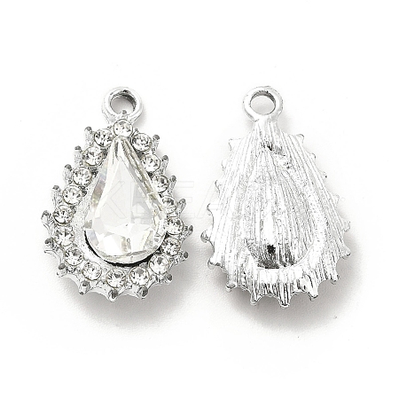 Alloy Glass Pendants ALRI-C007-08P-08-1