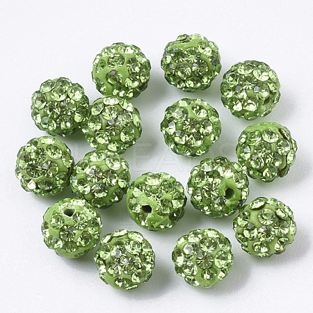 Pave Disco Ball Beads RB-T017-02-23-1