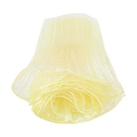 5 Yards Polyester Ruffled Ribbon OCOR-TA0004-06B-1