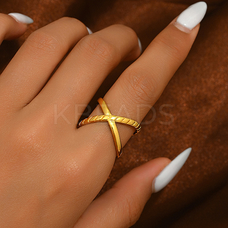 Fashionable Brass Open Cuff Ring QZ6279-3-1