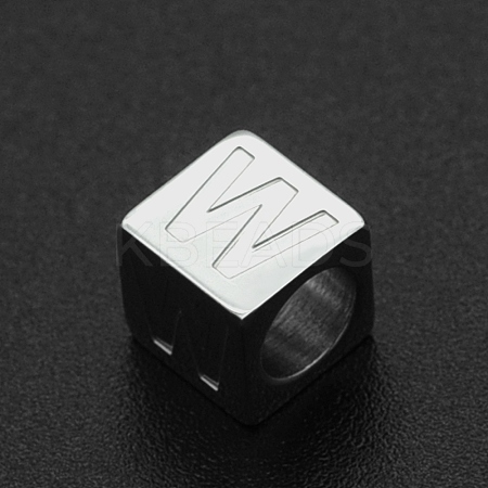 Non-Tarnish 201 Stainless Steel European Beads STAS-N090-LA062-W-1