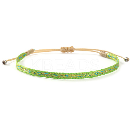 Bohemian Adjustable Nylon Cord Braided Bracelets for Women GE8132-9-1