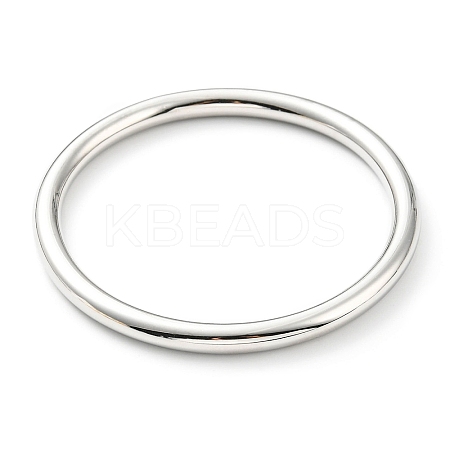 Non-Tarnish 304 Stainless Steel Simple Thin Plain Bangle for Women LS-BJEW-B064-02P-1