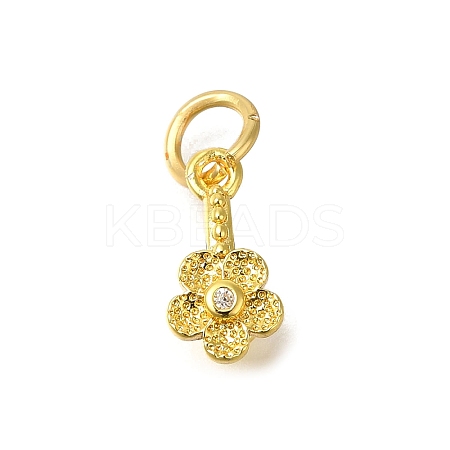 Rack Plating Brass Micro Pave Cubic Zirconia Ice Pick Pinch Bails KK-F883-16G-02-1