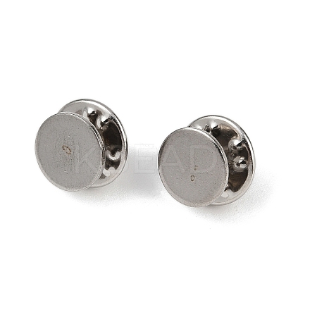 304 Stainless Steel Butterfly Clutches Pin Backs STAS-P262-03P-03-1