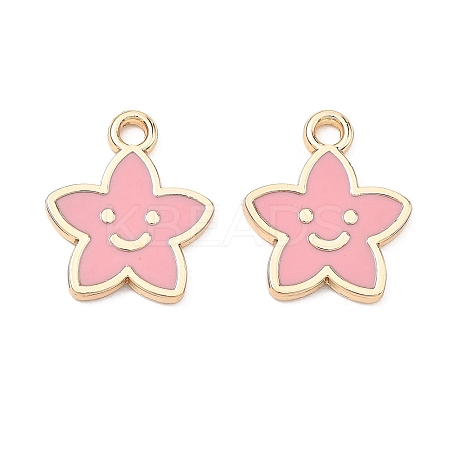 Alloy Enamel Pendants ENAM-G235-12G-04-1