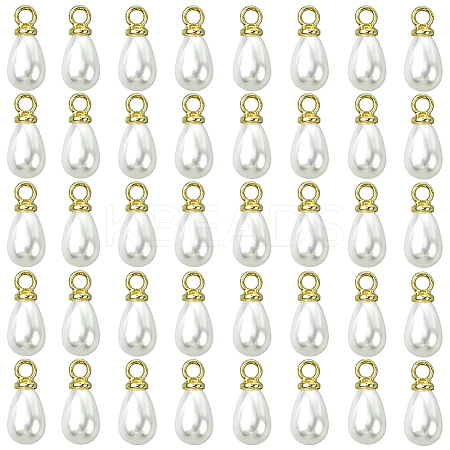 96Pcs ABS Plastic Imitation Pearl Pendants KY-SC0002-32G-1