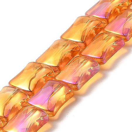 Electroplate Glass Beads Strands LS-EGLA-H103-FR08-1