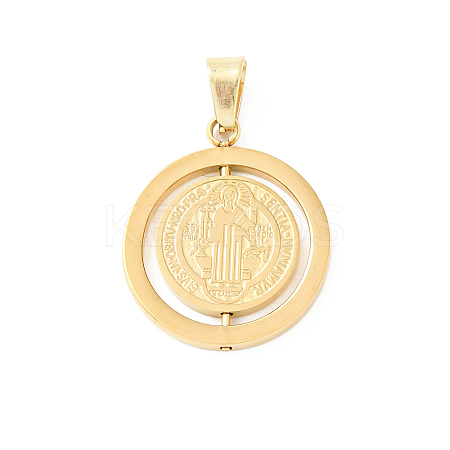 Religion 304 Stainless Steel Pendants STAS-K318-01G-1