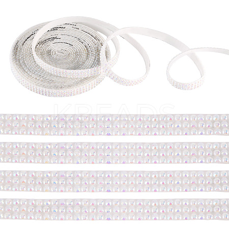 3 Yards Resin Self Adhesive Sewing Trim Hotfix Rhinestone Tape DIY-TA0013-15B-1