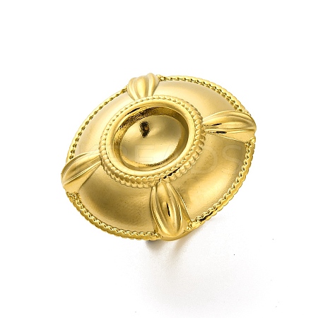 Ion Plating(IP) 304 Stainless Steel Finger Ring RJEW-C113-02G-1