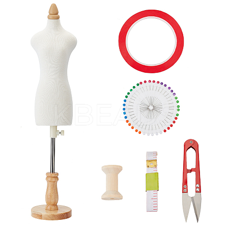 1/3 Scale Mini Female Dress Form Mannequin Torso Mode DIY-OC0011-49-1