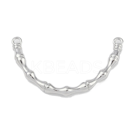 Brass Bamboo Stick Connector Charms KK-U020-03P-1