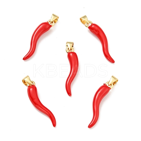Brass Enamel Pendants KK-G416-54-1