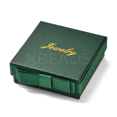 Square & Word Jewelry Cardboard Jewelry Boxes CBOX-C015-01C-02-1