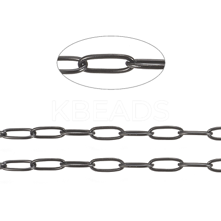 304 Stainless Steel Paperclip Chains CHS-F010-01B-B-1
