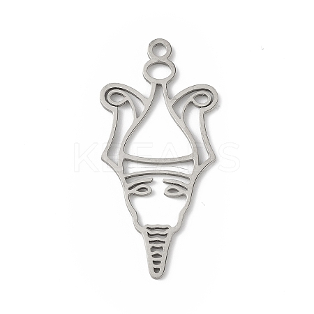 Non-Tarnish 201 Stainless Steel Pendants LS-STAS-K250-07P-1