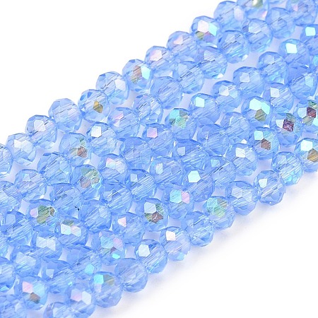 Electroplate Glass Beads Strands EGLA-A044-T1mm-L14-1