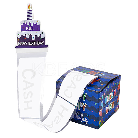 Happy Birthday Day Money Box for Cash Gift Pull DIY-WH200050-32A-1