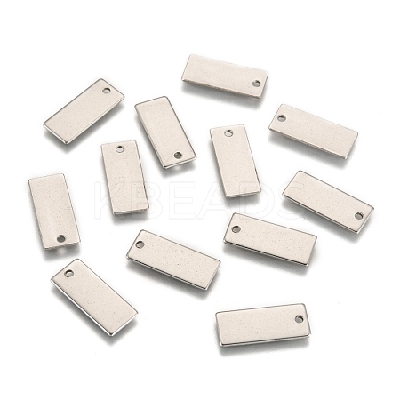 Tarnish Resistant 304 Stainless Steel Stamping Blank Tag Pendants STAS-S028-05-1