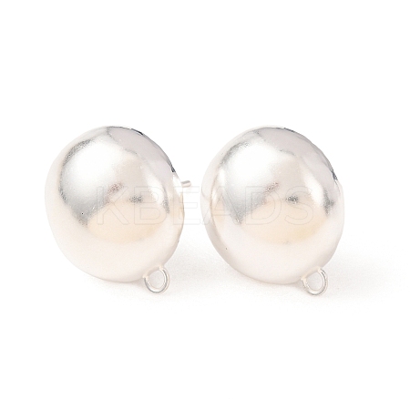 Brass Stud Earring Findings KK-G604-01S-08-1
