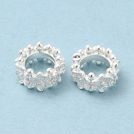 Eco-Friendly Rack Plating Brass Beads KK-A186-08B-S-1