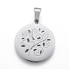 Non-Tarnish 304 Stainless Steel Pendants LS-STAS-I086-03P-01-2