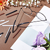 20 Pairs 4 Colors Silicone Eyeglasses Temple Tips Sleeve Retainer AJEW-GF0006-79-4