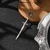 Alloy Sword Big Pendant Decoration X-HJEW-JM02179-2