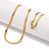 Brass Snake Chain Necklaces for Women NJEW-G084-03G-1