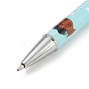 Word Be Bold Be Brave Printed Plastic Ball-Point Pen AJEW-C038-01C-2